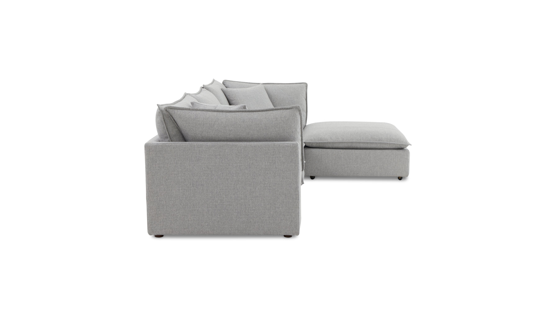 Chill Time 4-Piece Modular Sectional, Heather - Image 3