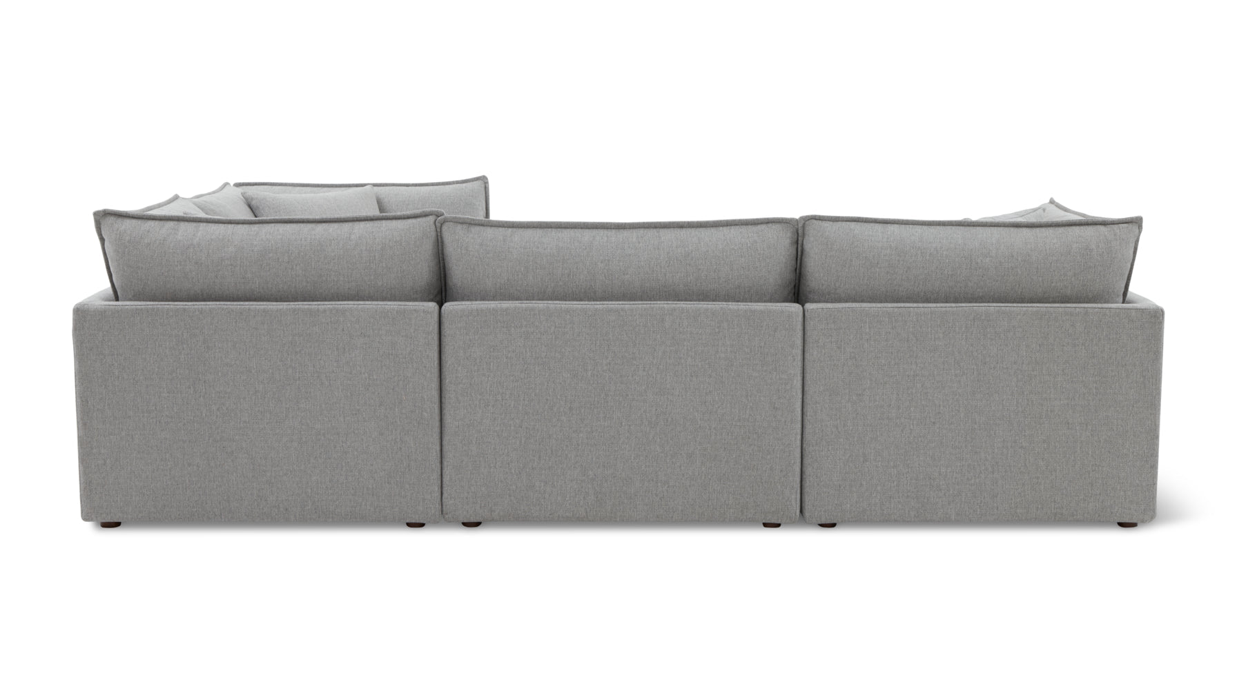Chill Time 4-Piece Modular Sectional Closed, Heather - Image 4