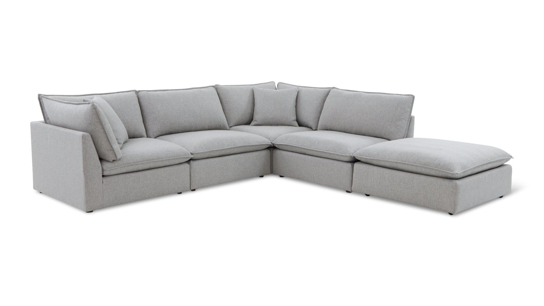 Chill Time 5-Piece Modular Sectional, Heather - Image 2