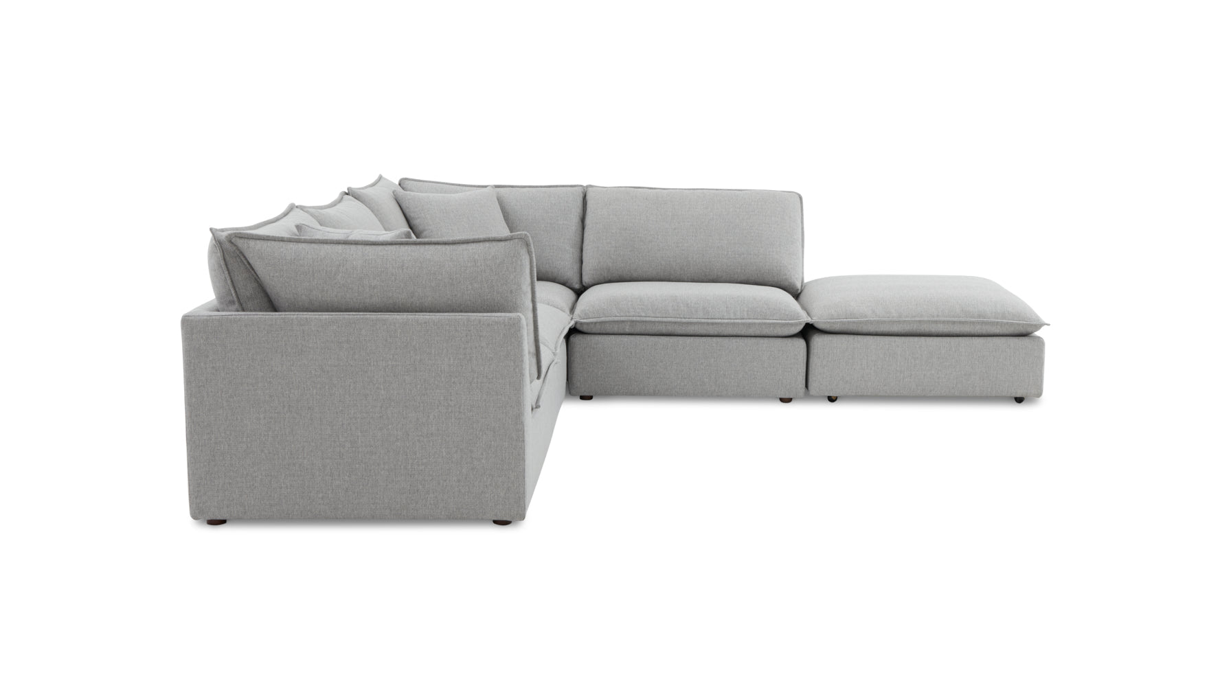 Chill Time 5-Piece Modular Sectional, Heather - Image 3