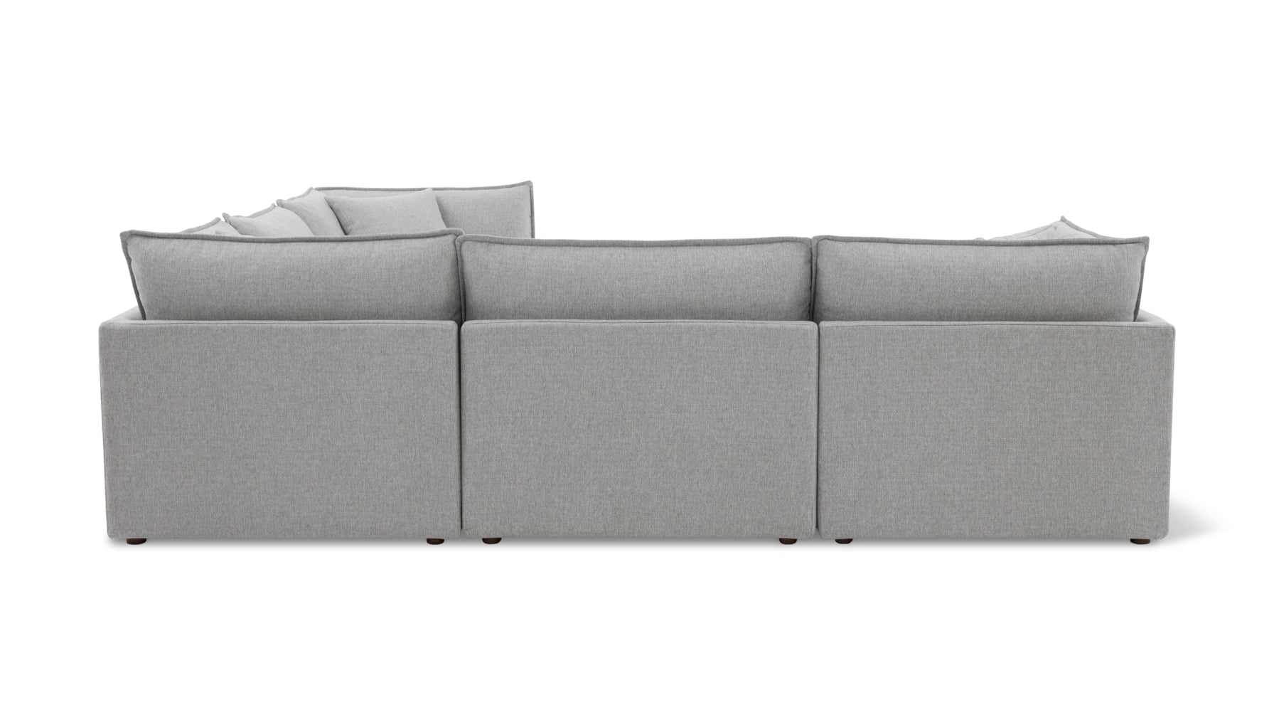 Chill Time 5-Piece Modular Sectional Closed, Heather - Image 4