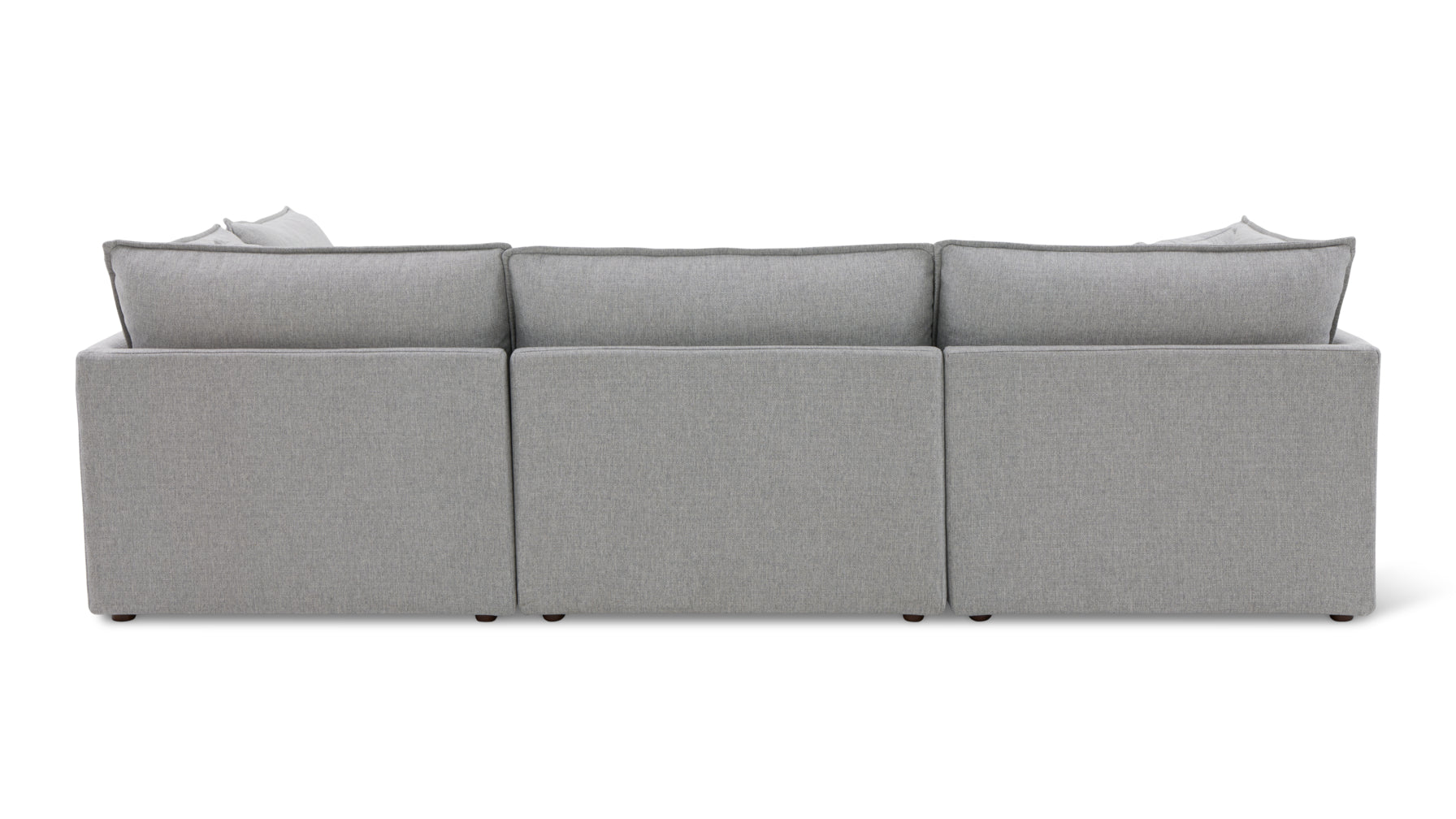 Chill Time 5-Piece Modular U-Shaped Sectional, Heather - Image 4