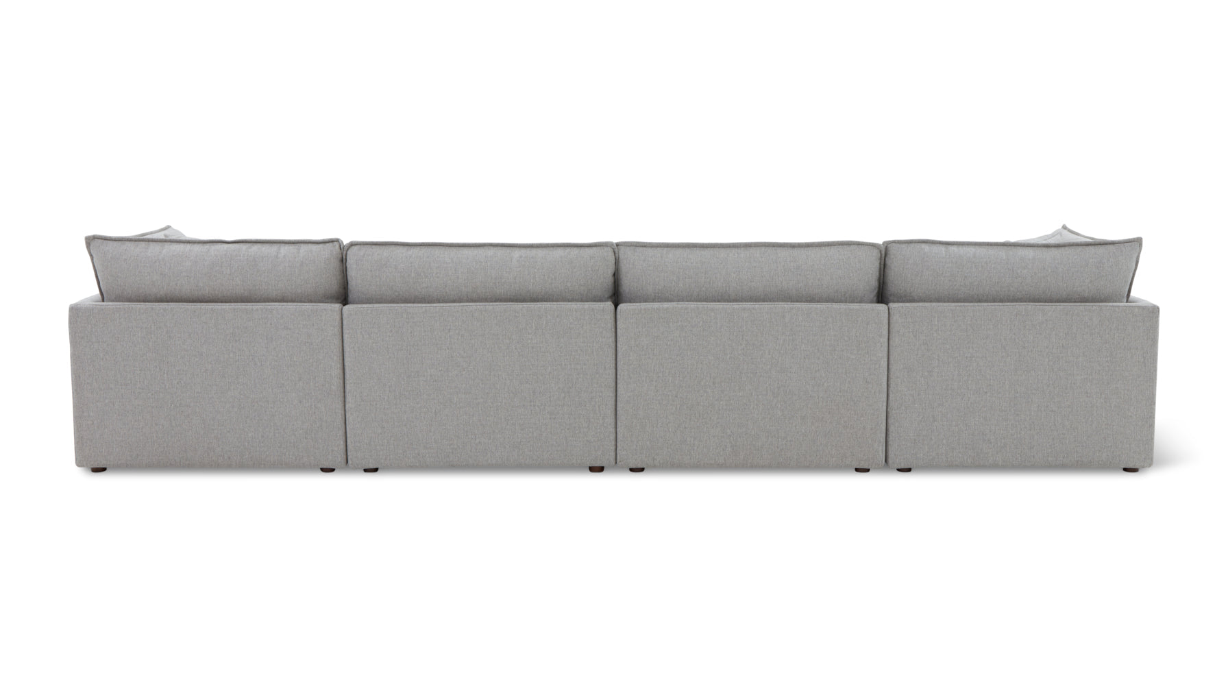 Chill Time 6-Piece Modular U-Shaped Sectional, Heather - Image 4