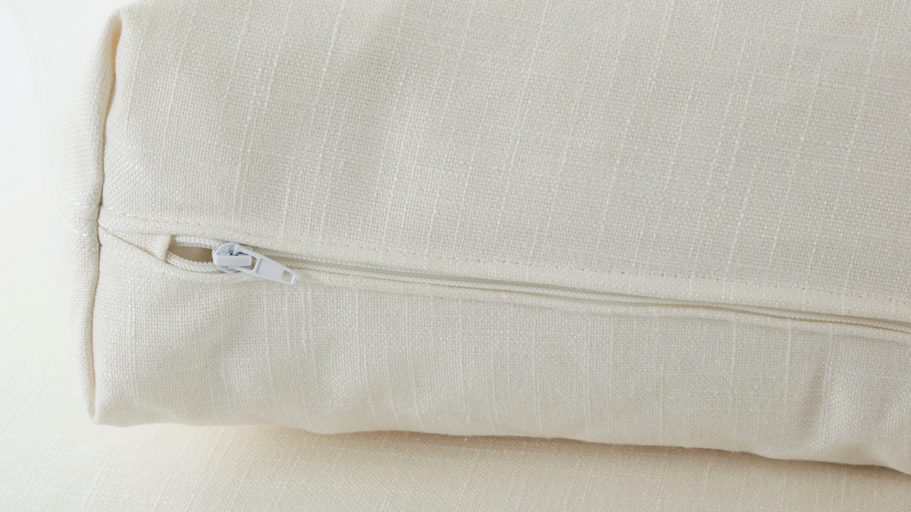 Slipcover - Get Together™ Ottoman, Standard, Cream Linen - Image 1