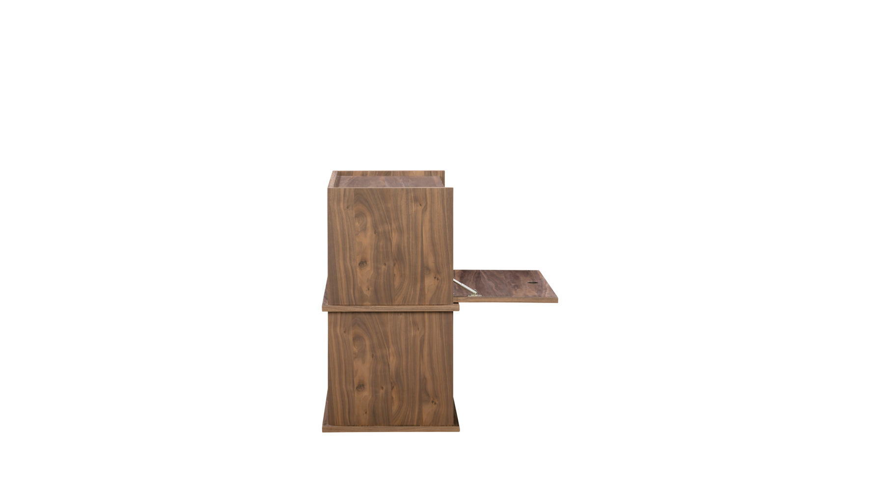 Keep Stacking Storage System 2-Piece, Open and Closed, Walnut - Image 3