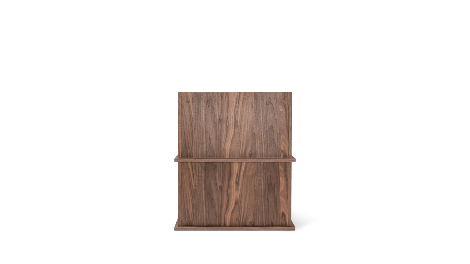 Keep Stacking Storage System 2-Piece, Open and Closed, Walnut - Image 4