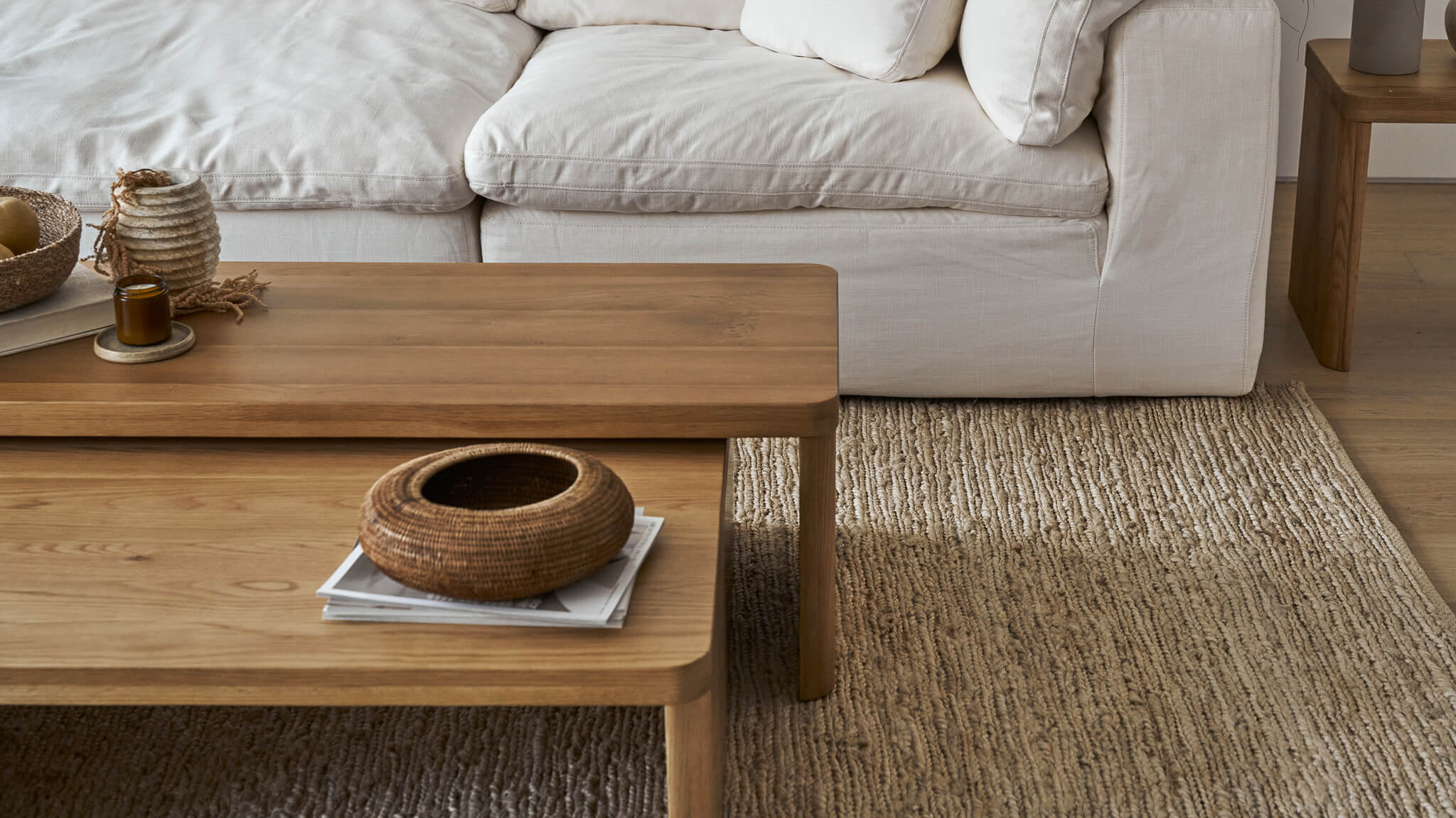 Form Coffee Table, White Oak - Image 8