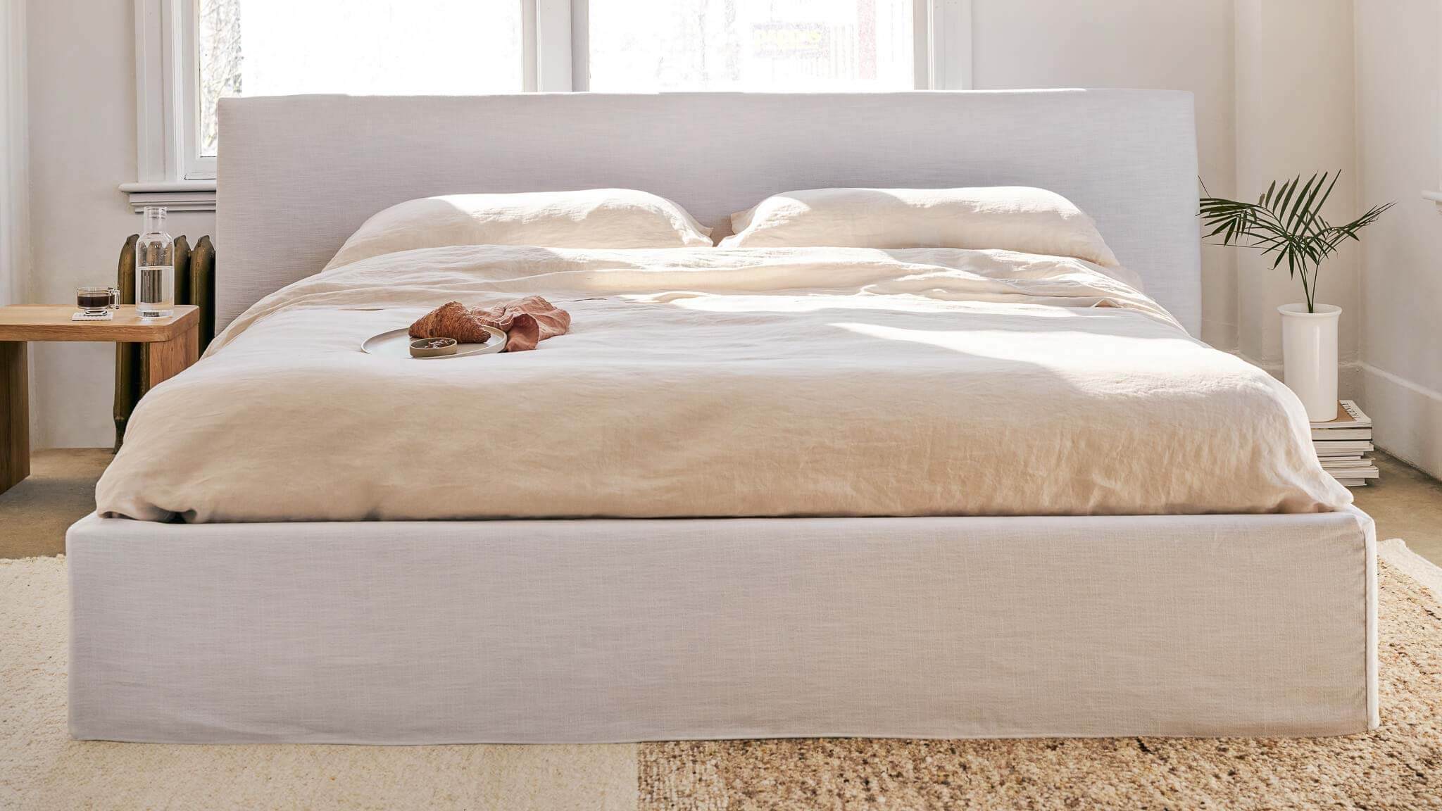 Wave Bed with Storage, King, White - Image 2